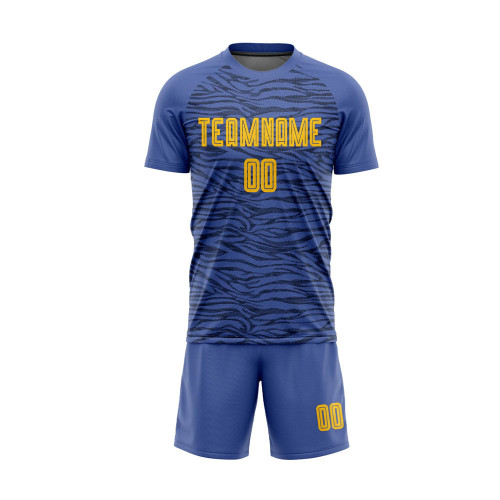Custom Blue Soccer Kit – Personalized Football Jersey & Shorts Set